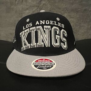 Vintage ZEPHYR Los Angeles Kings Bold Logo Adjustable SnapBack Hat / One Size